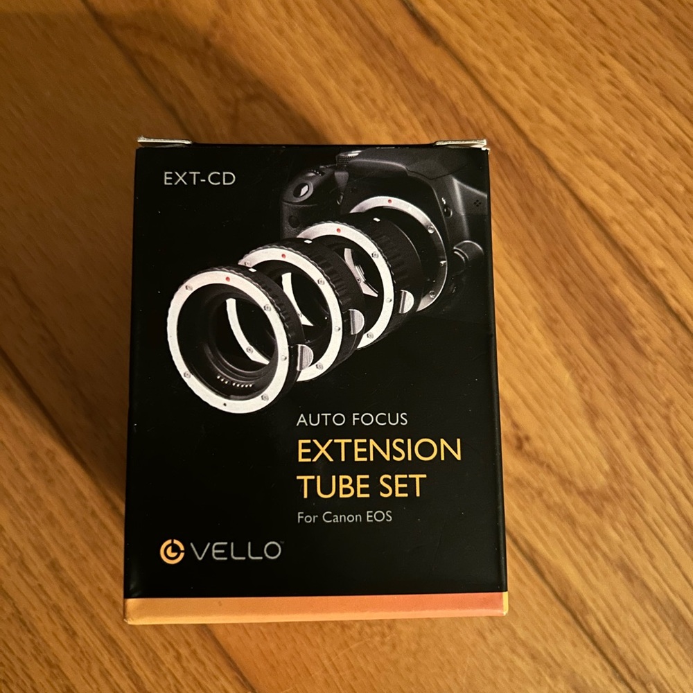 NEW VELLO EXT-CD AF EXTENSION TUBE SET FOR CANON EOS - 13, 21, 31mm TUBES
